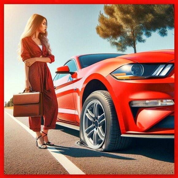 Brand New 12 Volt Air Pump w/ Flat Tire Repair Foam Feature! - Picture 8 of 16